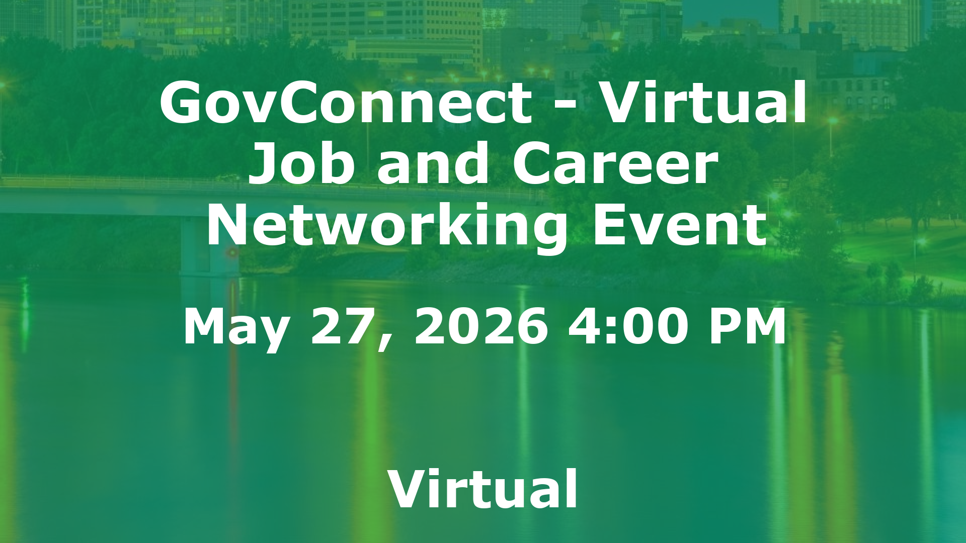 GovConnect - Virtual Job and Career Networking Event event image